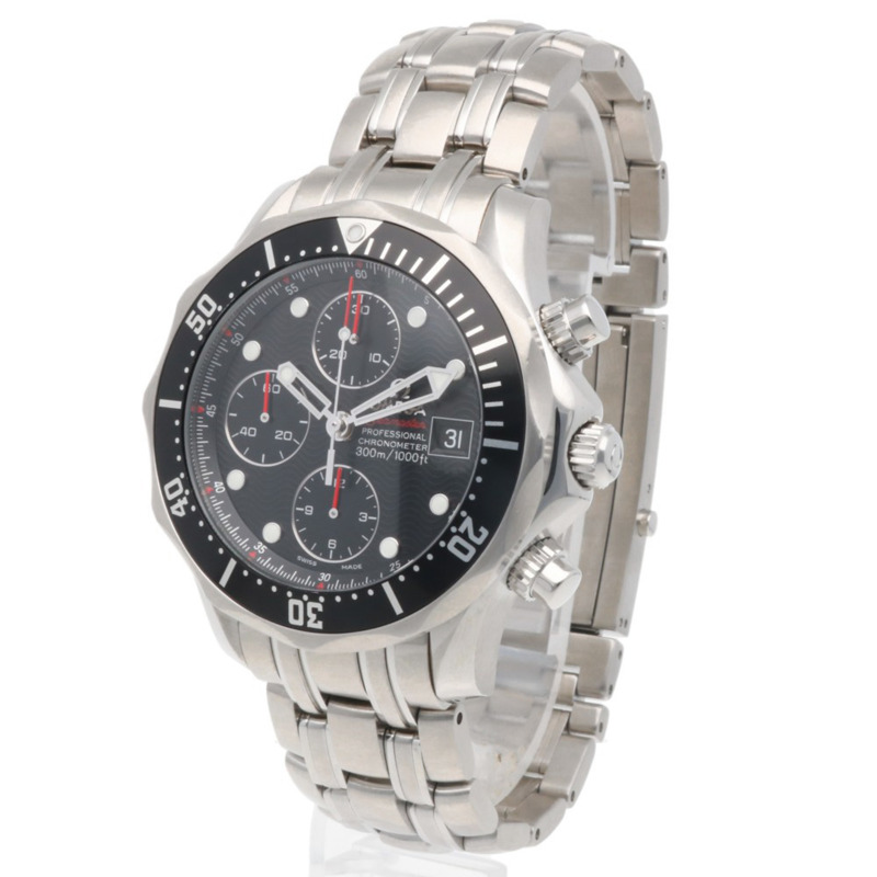 歐米茄海馬300計時腕錶，不鏽鋼材質，自動機械，男款，21330424001001-2