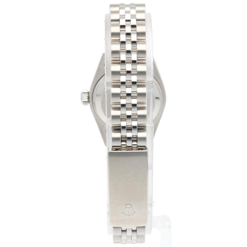 勞力士蠔式恆動日誌型腕錶，不銹鋼材質，自動上鍊，女士款，79174NGR，F字頭序號，2003-2004年款，10顆紅寶石珠，白色錶殼，已翻新-5