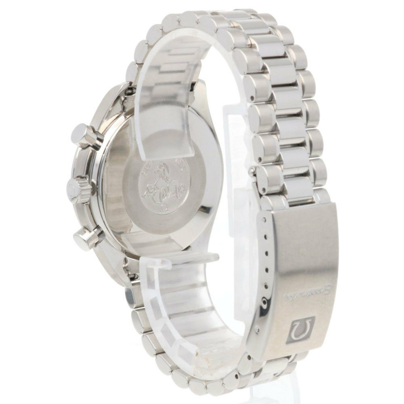 歐米茄超霸系列腕錶，不鏽鋼材質，自動機械，男錶，型號35108200，日本限定款，計時碼錶-4