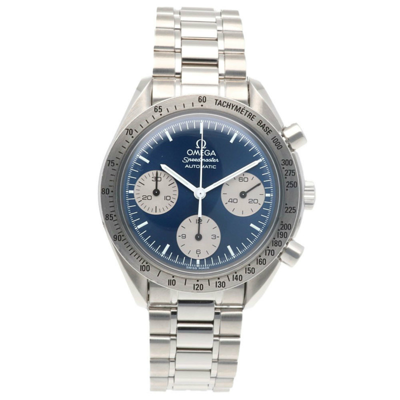 歐米茄超霸系列腕錶，不鏽鋼材質，自動機械，男錶，型號35108200，日本限定款，計時碼錶-7