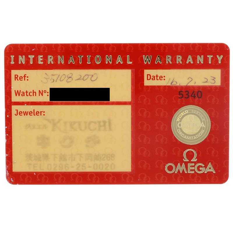 歐米茄超霸系列腕錶，不鏽鋼材質，自動機械，男錶，型號35108200，日本限定款，計時碼錶-9