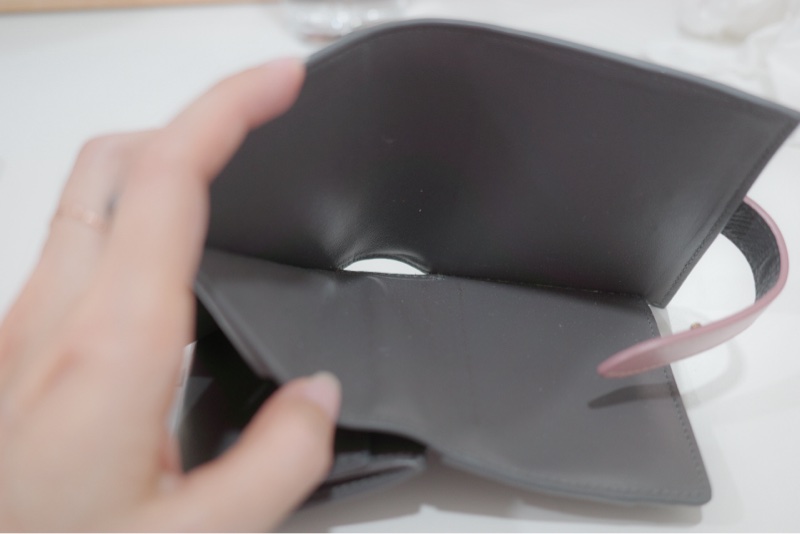 Celine 短夾 灰色拼粉色🥨-3