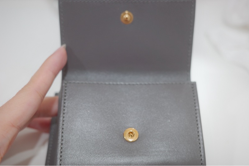 Celine 短夾 灰色拼粉色🥨-5