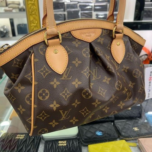 東區正精品㊣LV LOUIS VUITTON M40143 原花皺褶拉鍊手提包小款 RZ5525-1