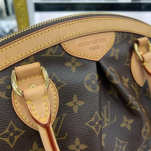 東區正精品㊣LV LOUIS VUITTON M40143 原花皺褶拉鍊手提包小款 RZ5525-4