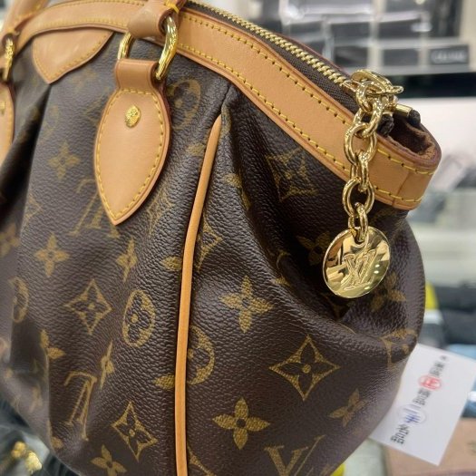 東區正精品㊣LV LOUIS VUITTON M40143 原花皺褶拉鍊手提包小款 RZ5525-5