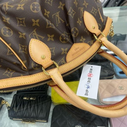 東區正精品㊣LV LOUIS VUITTON M40143 原花皺褶拉鍊手提包小款 RZ5525-6