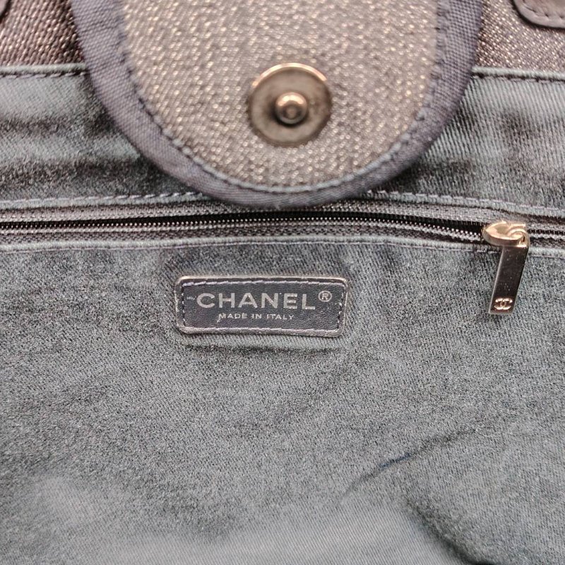 Chanel 香奈兒 沙灘包銀扣 21開-5