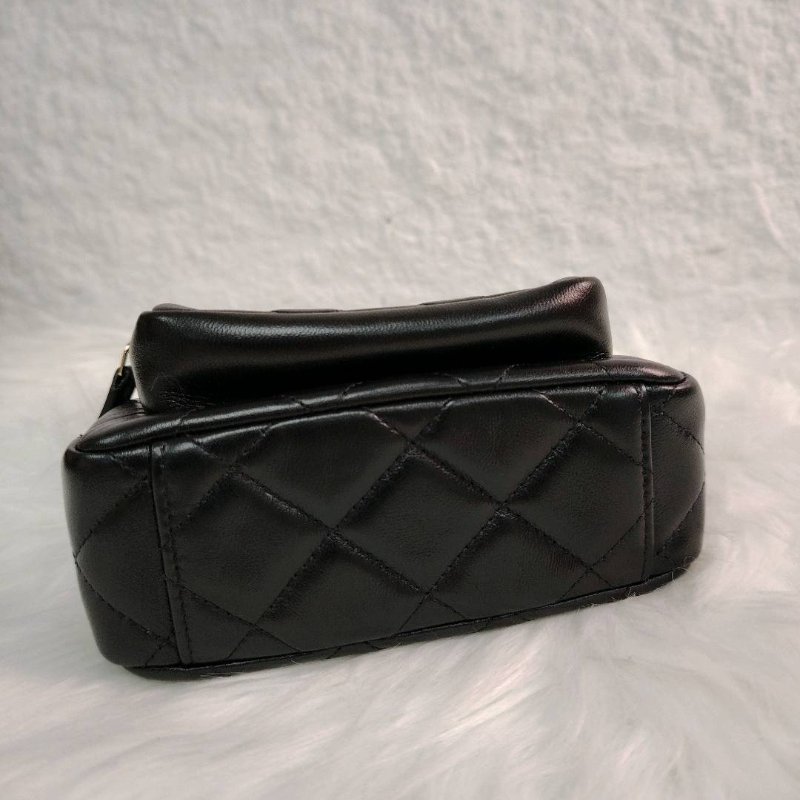 Chanel 香奈兒 25c 小號 黑金 相機包 芯片款-5