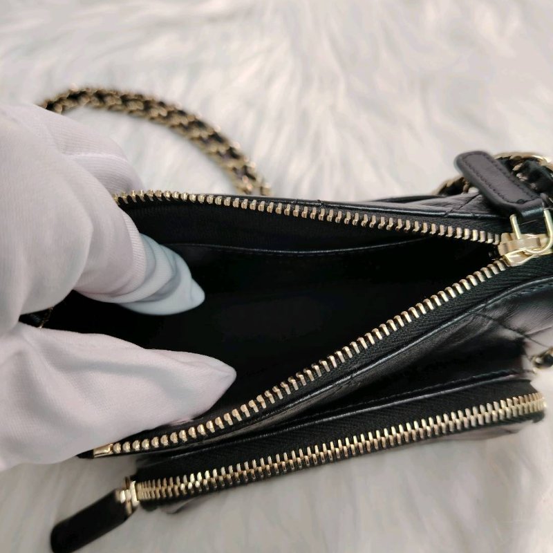Chanel 香奈兒 25c 小號 黑金 相機包 芯片款-7