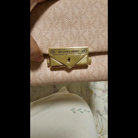 Mk滿版粉紅小廢包