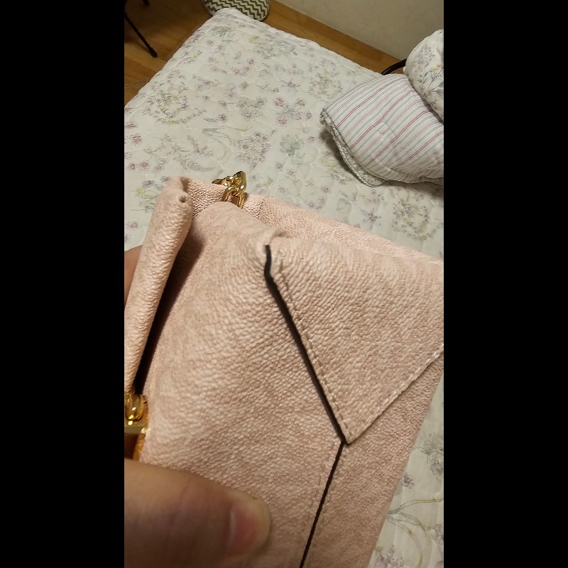 Mk滿版粉紅小廢包-5