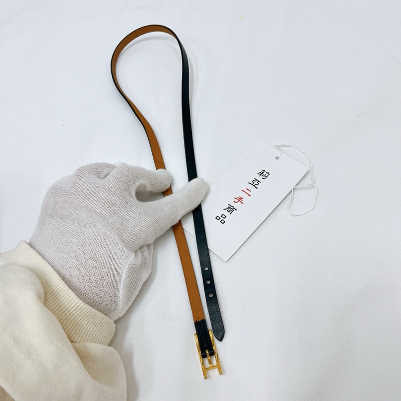莉亞精品♡ Hermes H黑皮革2用手環/頸圈 框框R 裸件 二手美品-4