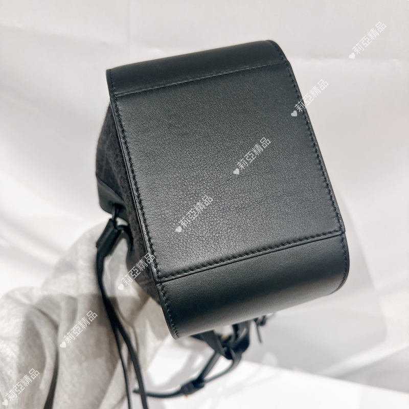莉亞精品♡Loewe mini吊床包 黑 二手美包-7