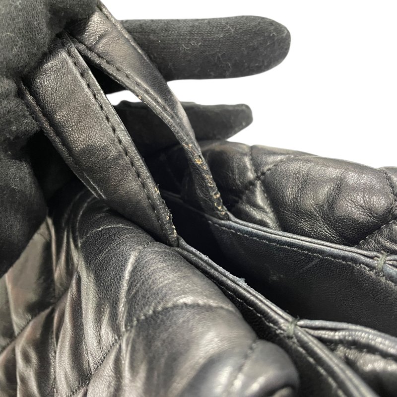 CHANEL 香奈兒 DOUBLE FACE 雙面肩背包 皮革 黑色 銀釦-14