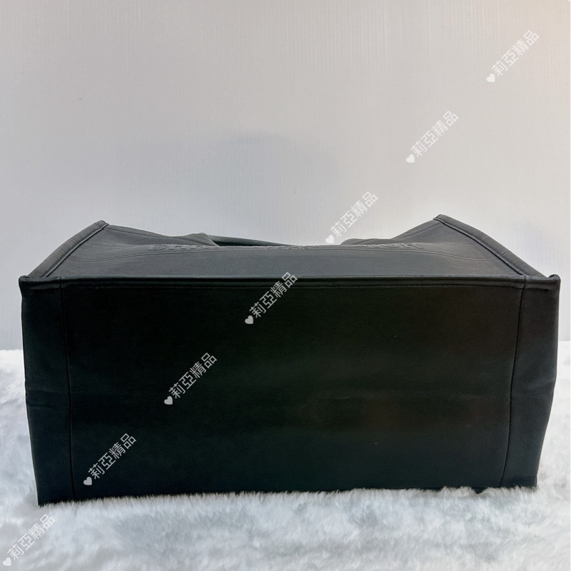 莉亞精品♡ Dior 黑皮革托特包 二手美品-9