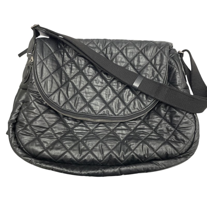 CHANEL 香奈兒 Coco Cocoon側背包 旅行包 尼龍 黑色 銀釦-0