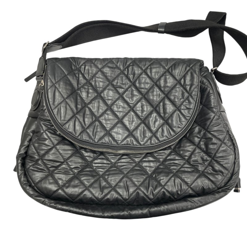 CHANEL 香奈兒 Coco Cocoon側背包 旅行包 尼龍 黑色 銀釦-1