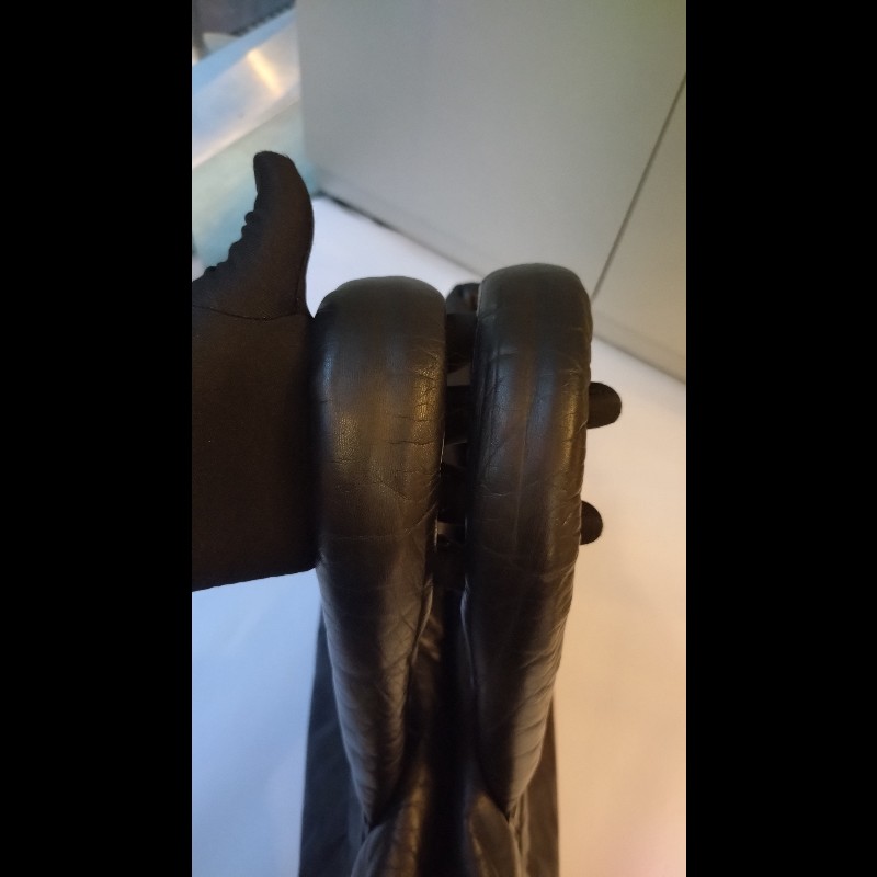 Chanel 黑拼暗紅皮革雙面托特包 cocoon tote-14