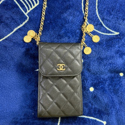 香奈兒 超仙!稀有金幣手機包 市面上少見! Chanel手機包