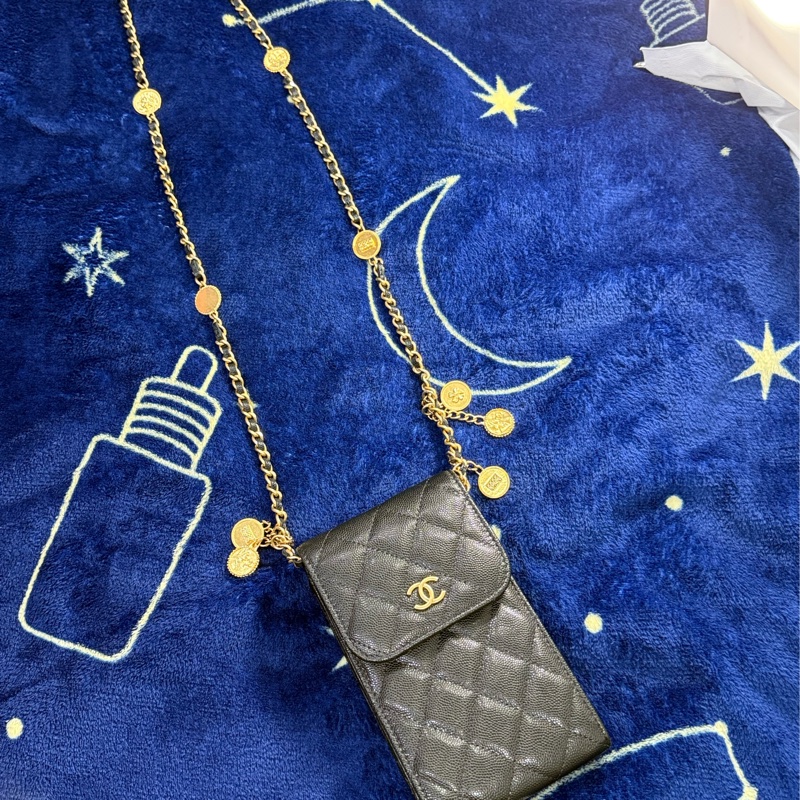 香奈兒 超仙！稀有金幣手機包  市面上少見！ Chanel手機包-1