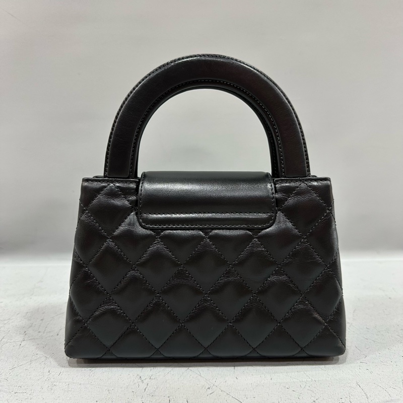 chanel AS4416 黑羊皮金釦Kelly 斜背包-2