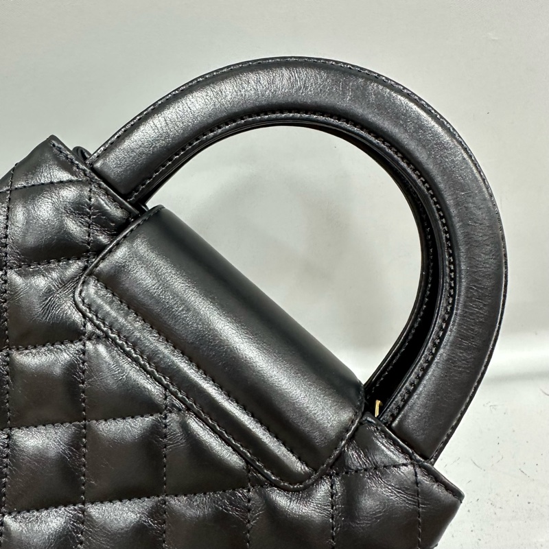 chanel AS4416 黑羊皮金釦Kelly 斜背包-13