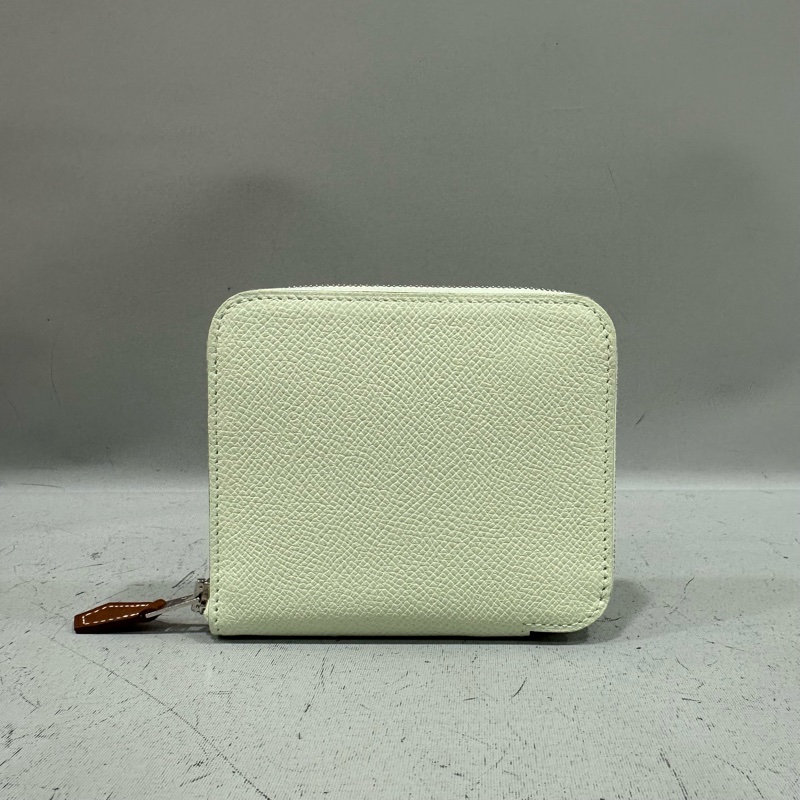 Hermes 氣泡綠絲巾短夾 silkin-1