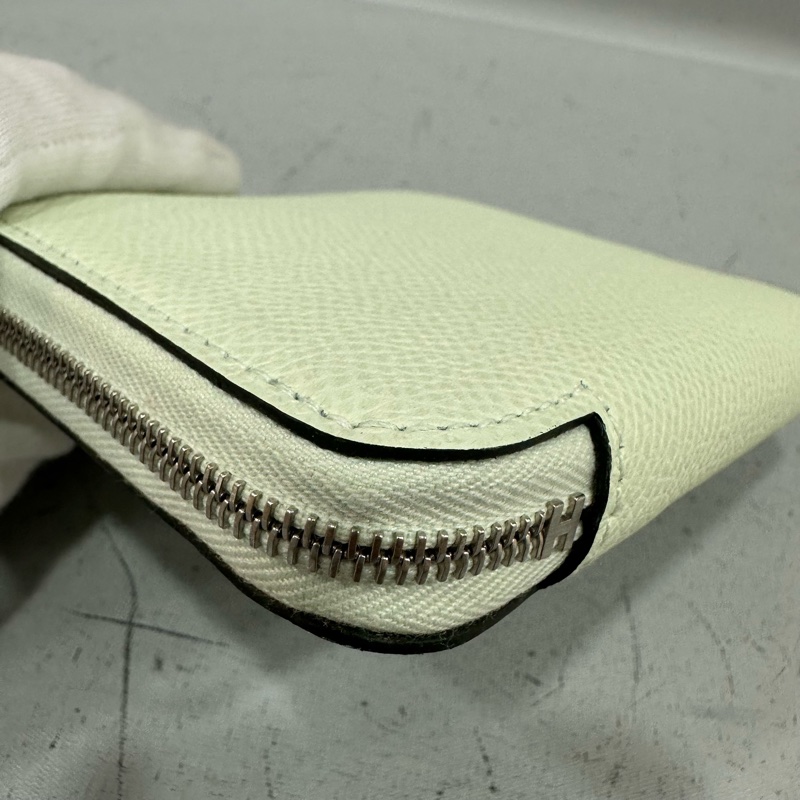 Hermes 氣泡綠絲巾短夾 silkin-3