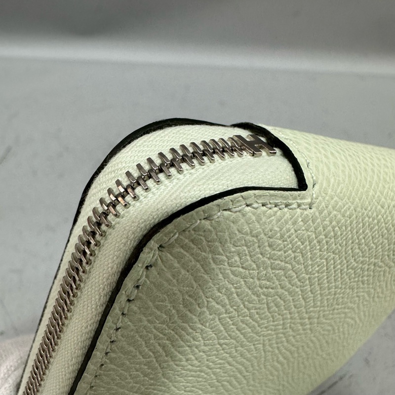 Hermes 氣泡綠絲巾短夾 silkin-4