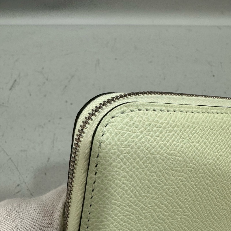 Hermes 氣泡綠絲巾短夾 silkin-15