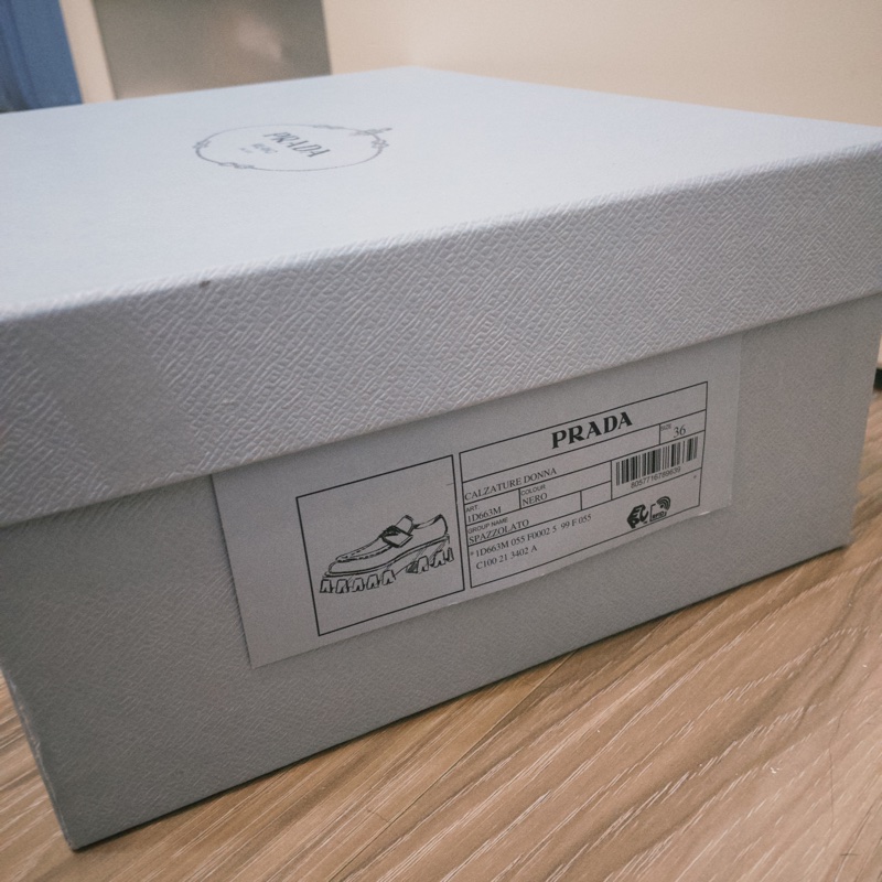 Prada Monolith 拋光皮革厚底便鞋|36|有盒有防塵袋|少穿-16