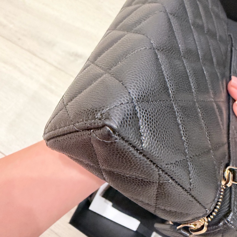 Chanel 25p黑金荔枝 拉絲金釦LP飯盒包 超爆款-7