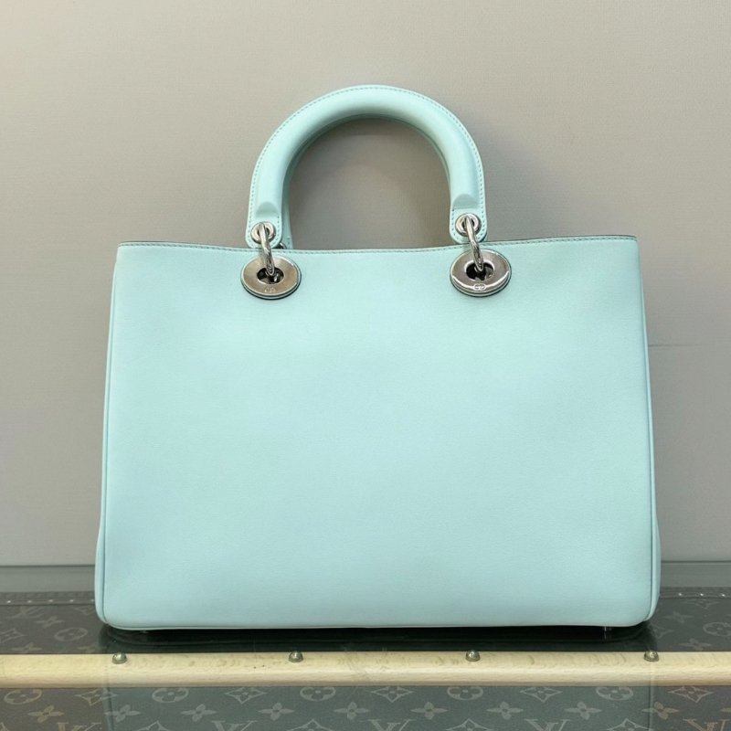 DIOR VIP Diorissimo銀扣大號手提肩背斜背包32*22*11 98新配件塵袋保卡-1