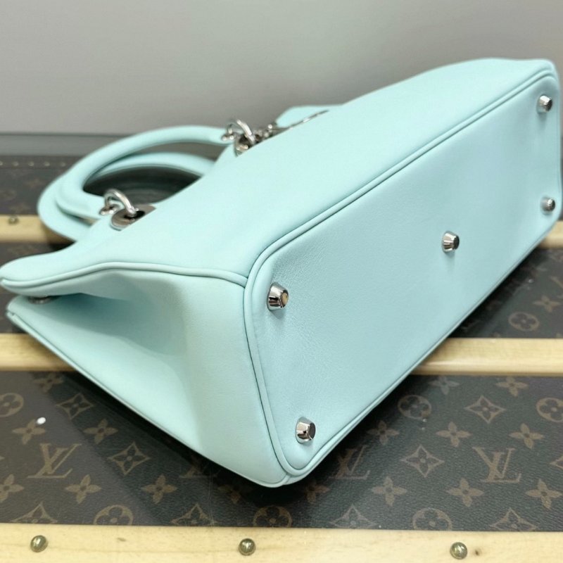 DIOR VIP Diorissimo銀扣大號手提肩背斜背包32*22*11 98新配件塵袋保卡-3