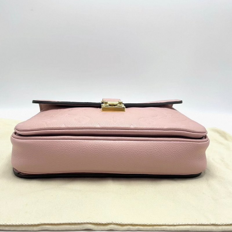 LV粉色全皮郵差包25*19*7 99新配件塵袋-2