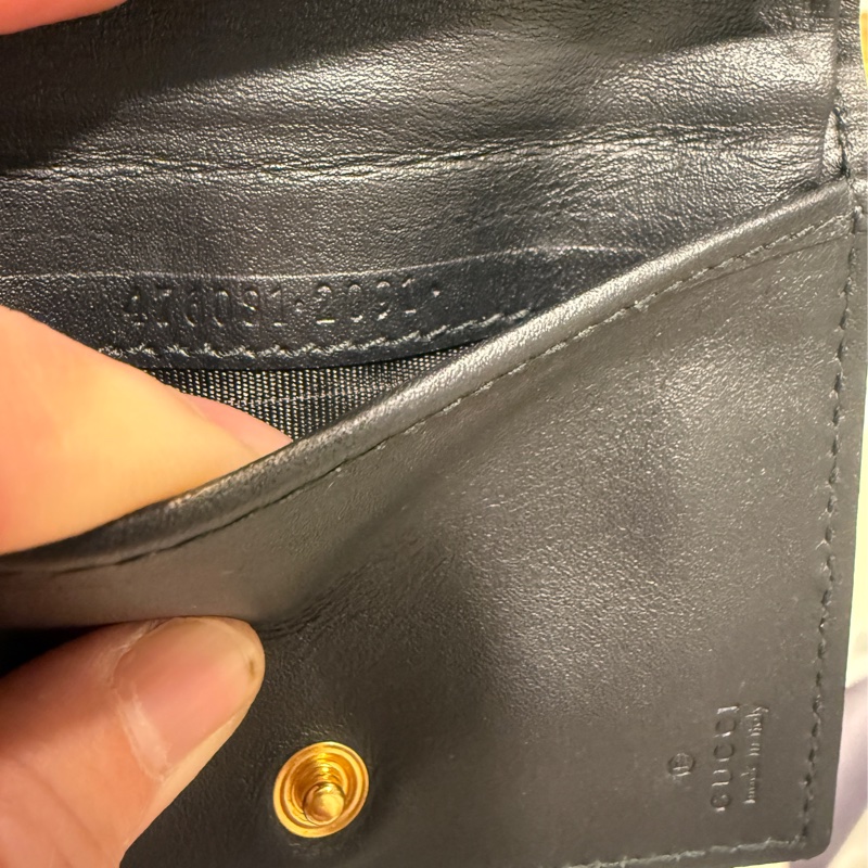 二手正品Gucci 經典 sylvie 短夾（無磨皮）附紙袋～看圖看內文-7