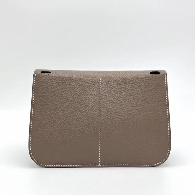 HERMES 大象灰halzan25手提斜背包25*17*7 99新配件盒子塵袋購證-3