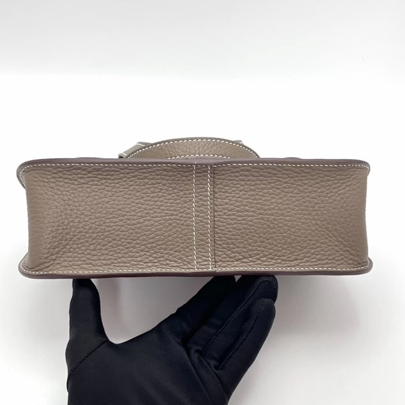 HERMES 大象灰halzan25手提斜背包25*17*7 99新配件盒子塵袋購證-5