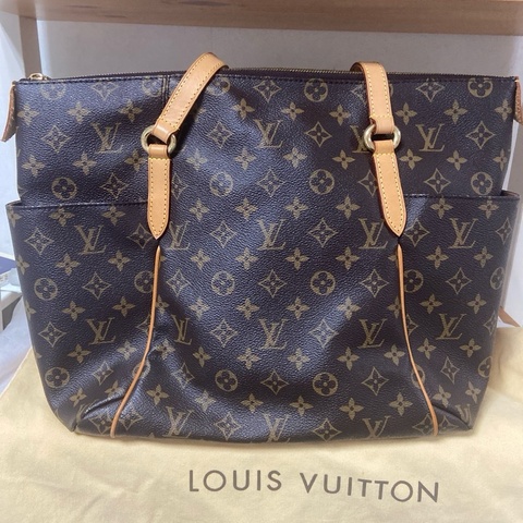 LV托特包 Totally Tote MM 經典老花 天心包