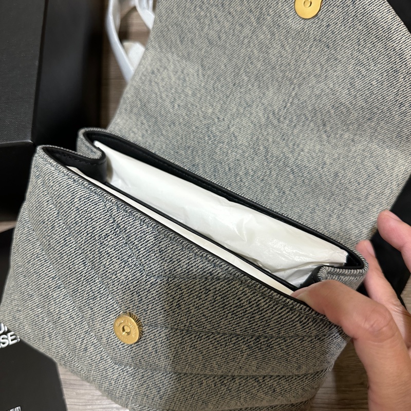 YSL loulou toy 牛仔包-7