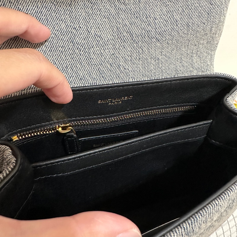 YSL loulou toy 牛仔包-9