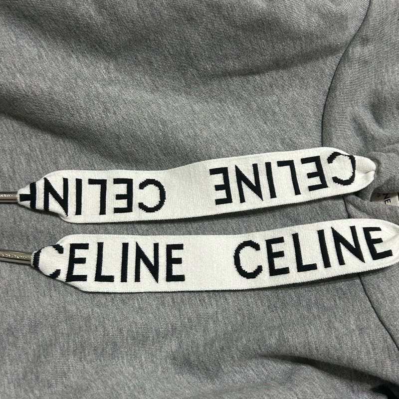 ✨Celine 灰色帽T 99新🩶-3