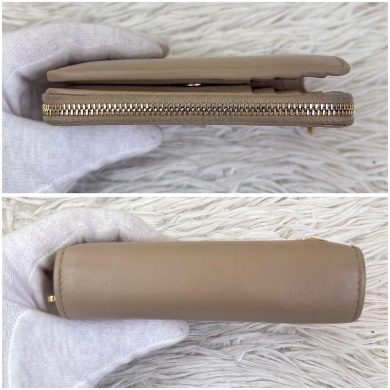 🌷YSL 奶茶色短夾 ｜經典花紋✦fufu style 精品✦ 氣質款｜皮夾.短夾.錢包-11