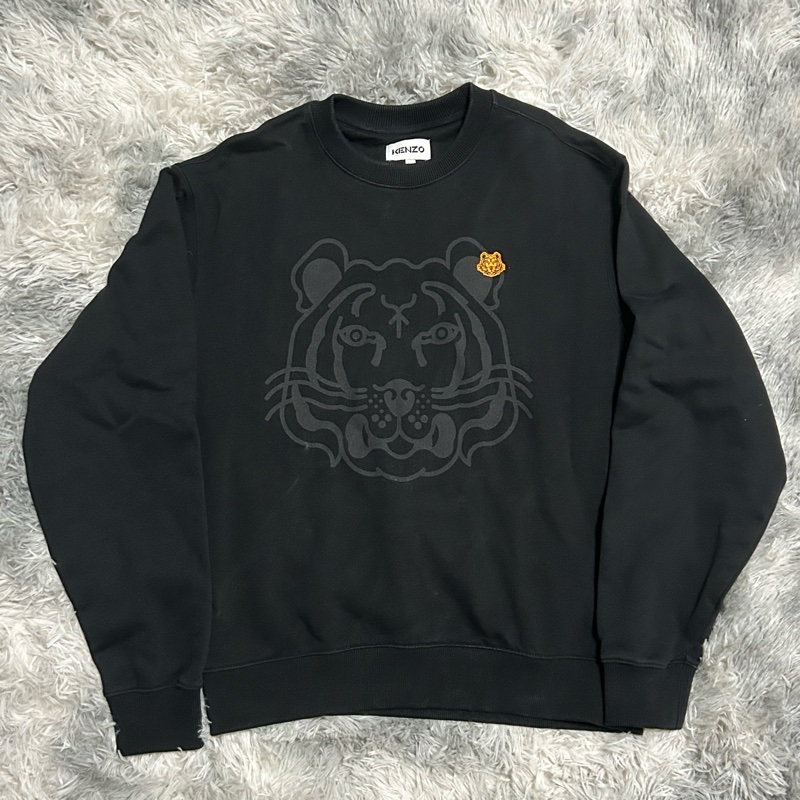 ✨Kenzo 老虎印花刺繡 加絨長袖-0