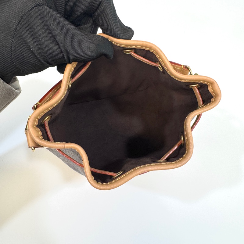 🥨超優惠路易威登小水桶LV原花Nano Noe束口水桶包M81266-7