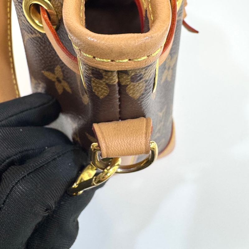 🥨超優惠路易威登小水桶LV原花Nano Noe束口水桶包M81266-14