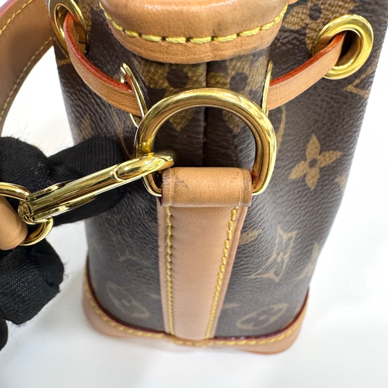 🥨超優惠路易威登小水桶LV原花Nano Noe束口水桶包M81266-24