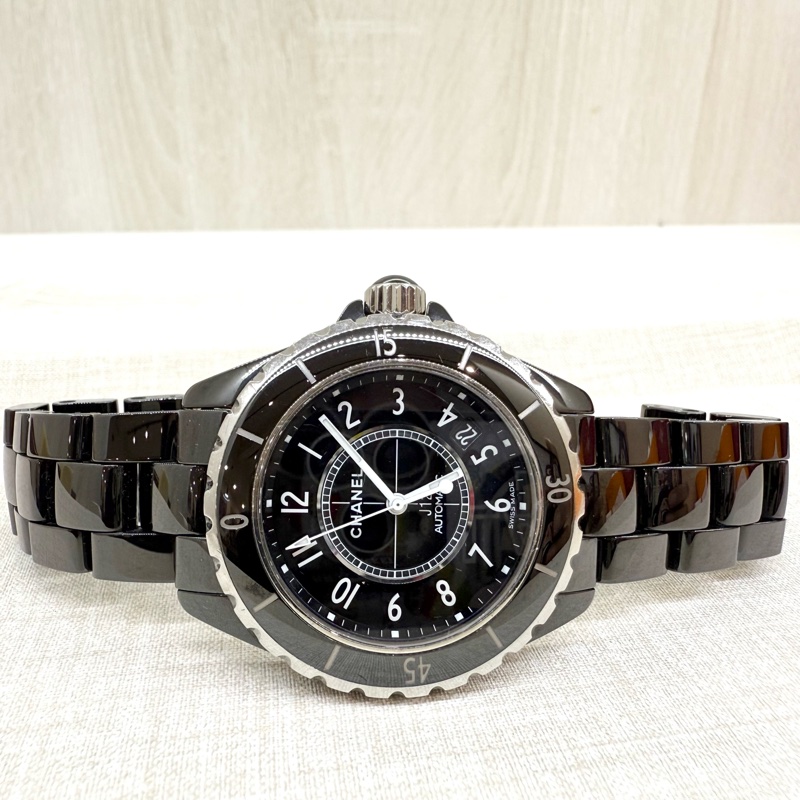 CHANEL黑色J12腕錶38MM/H0685-1