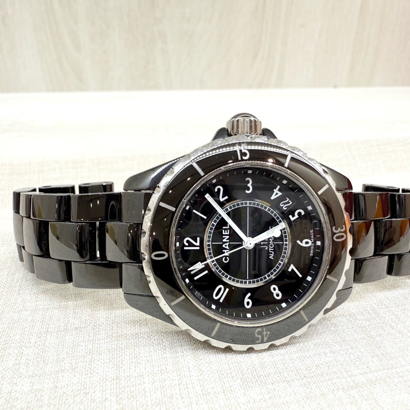 CHANEL黑色J12腕錶38MM/H0685-2